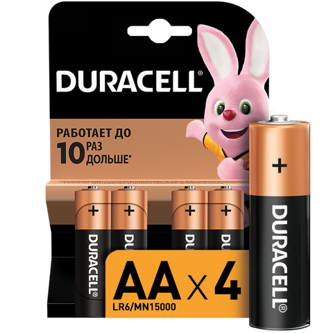 PILE DURACELL AA  X4