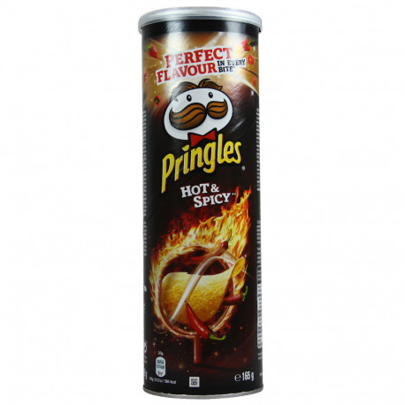 CHIPS PRINGLES HOT ET SPICY 165G