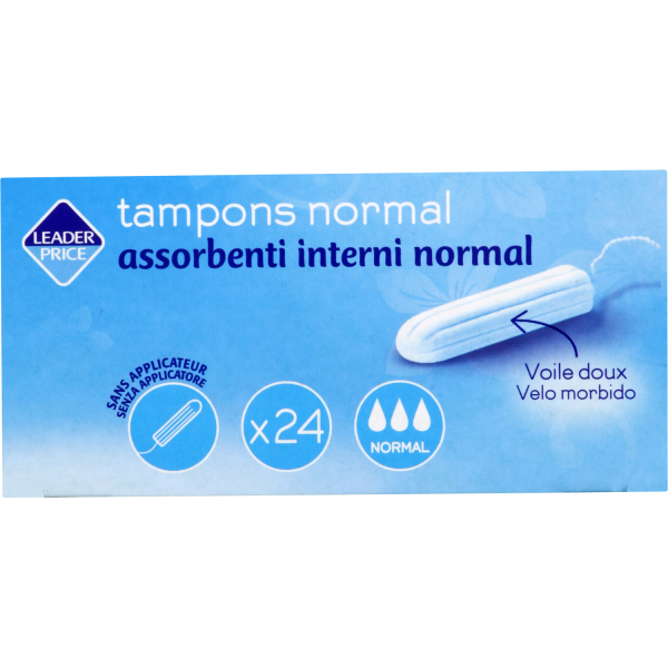 TAMPONS LEADER PRICE NORMAL 24 PCS