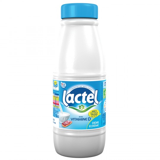 LAIT LIQUIDE DEMI ECREME LACTEL 1L