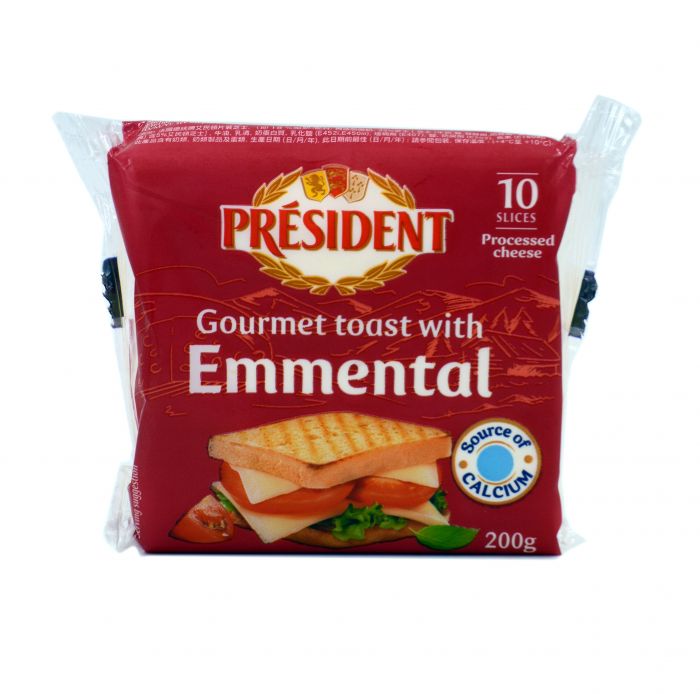 FROMAGE EMMENTAL GOURMET TOAST PRESIDENT 200G