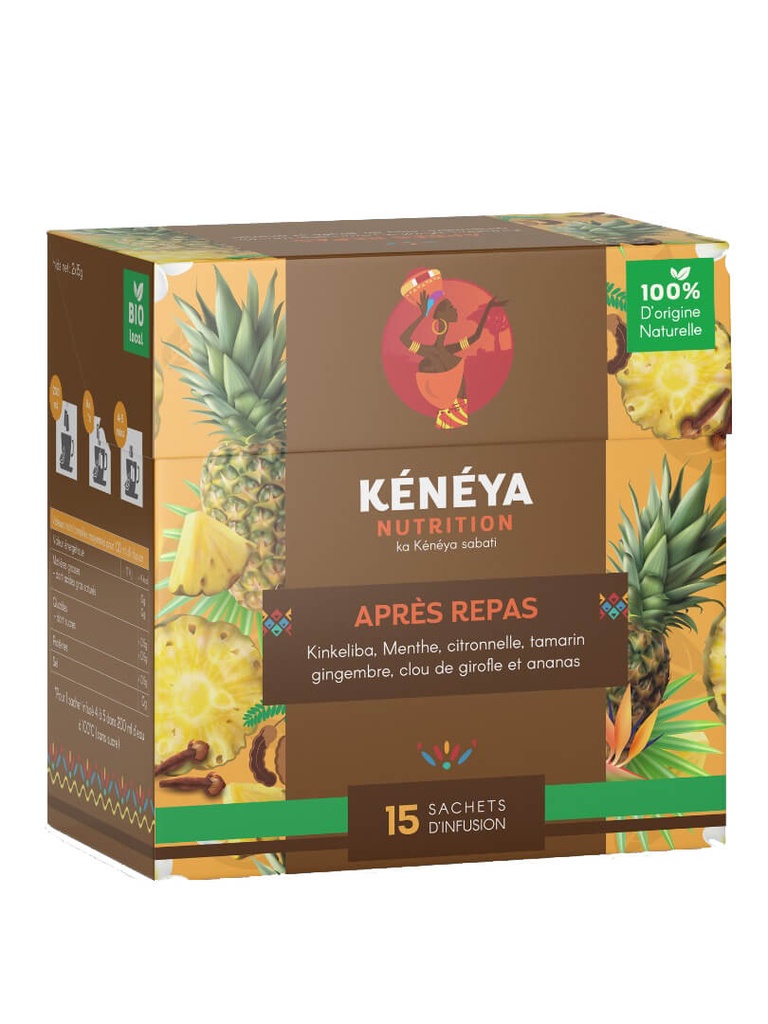 THE APRES-REPAS BIO KENEYA NUTRITION 15 SACHETS