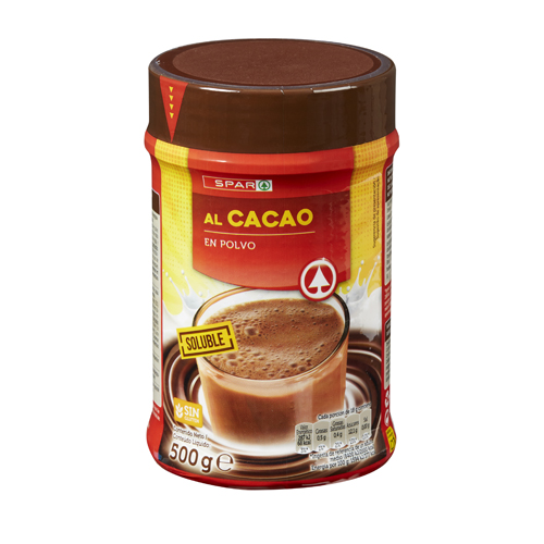 CACAO EN POUDRE SPAR SOLUBLE 500G (D)