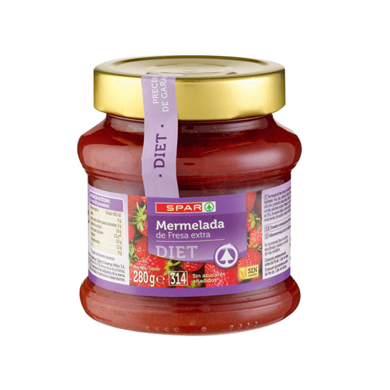 CONFITURE SPAR DIET FRESA S/A280G (T)