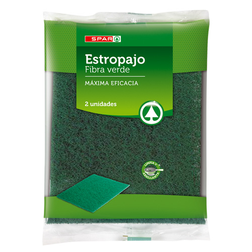 EPONGE SPAR FIBRE VERTE PACK-2 (T)