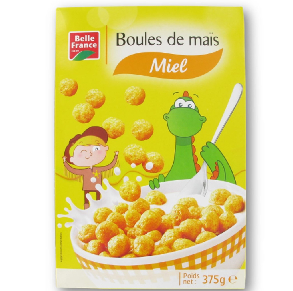 BOULE DE MAIS AU MIEL BELLE FRANCE 375G