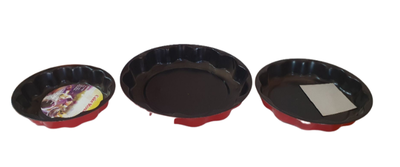 MOULE-CAKE MOULD ROND*3PCS