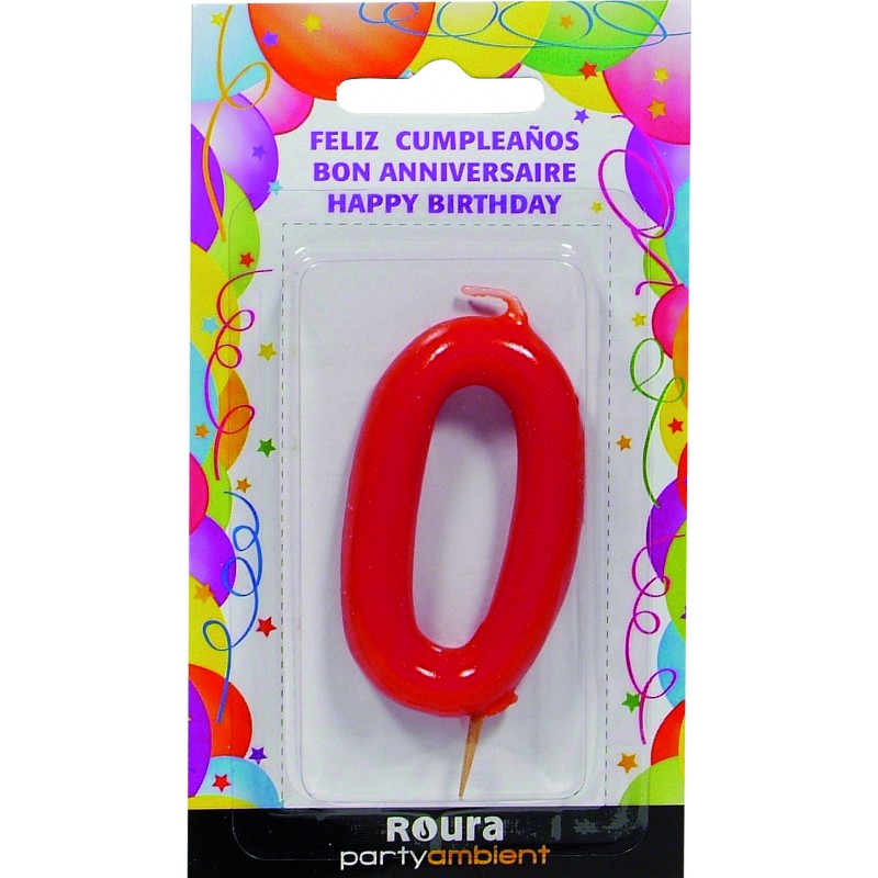 BOUGIE ANNIVERSAIRE ROURA Nº0 (T)