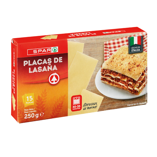 PASTA SPAR LASAGNA 14PLATES250 (T)