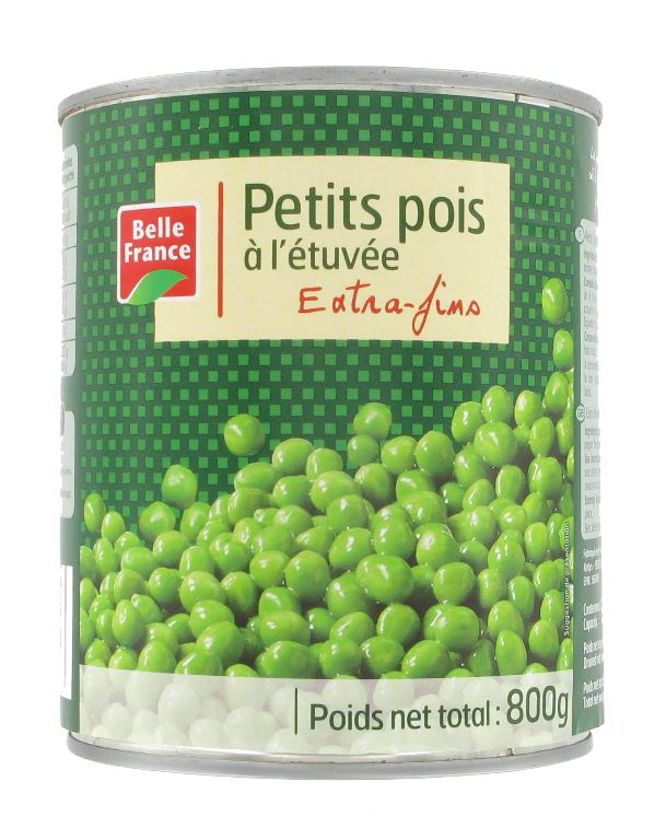 PETITS POIS BELLE FRANCE A L'ETUVE 800G