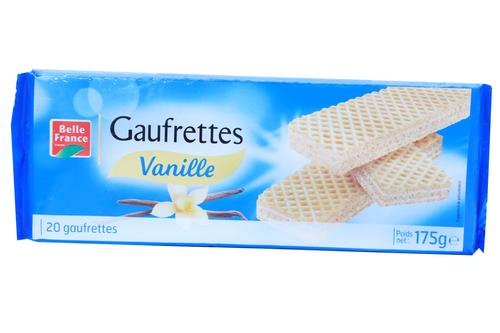 BISCUITS GAUFRETTES VANILLE BELLE FRANCE 175G