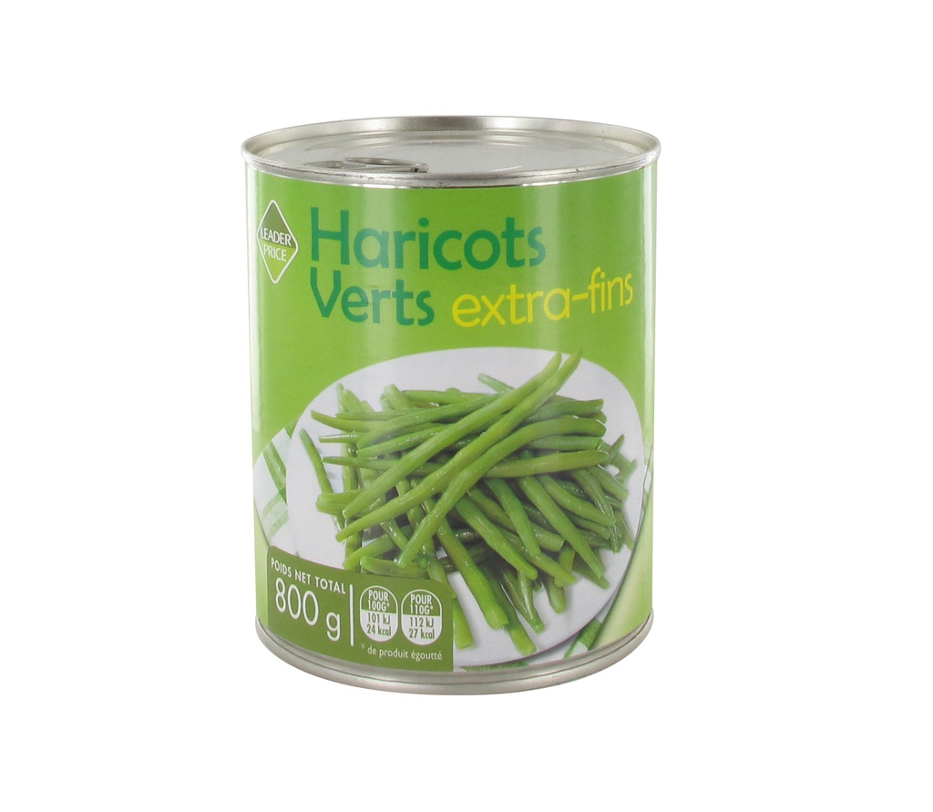 HARICOTS VERTS EXTRA FINS 800G