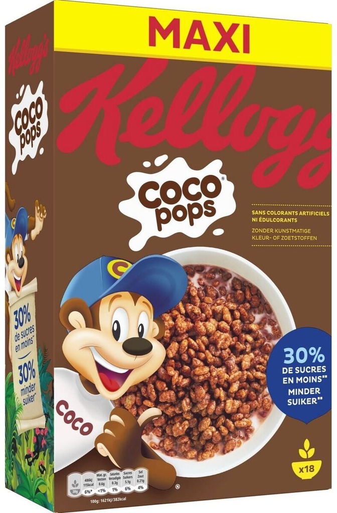 MAXI CEREALES COCO POPS KELLOG'S 550GR