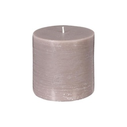 BOUGIE RUSTIQUE 10CM TAUPE 48AC