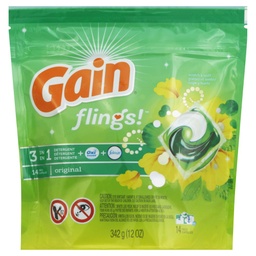 GAIN FLINGS DETERGENT CAPSULES 391G