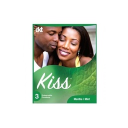 PRESERVATIF KISS MENTHE 3PCS