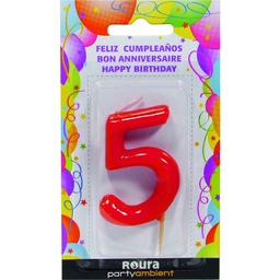 [SPAR/K PAR K - 2] BOUGIE ANNIVERSAIRE ROURA Nº5 (T)