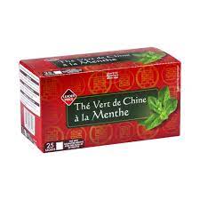 THE VERT DE CHINE A LA MENTHE LEADER PRICE 25 SACHETS